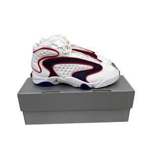 Nike Air Jordan Shoes OG White University Red Blue Sneakers Size Women's 7.5